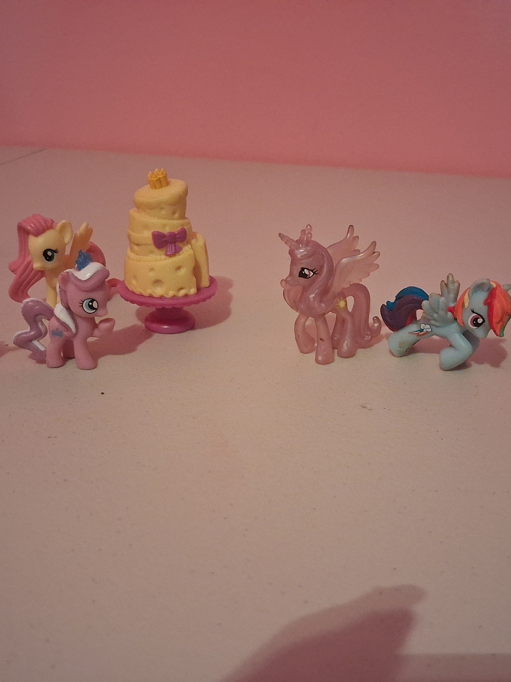Pink Pony Playset with Yellow Cake Accessory - Kids Toys
